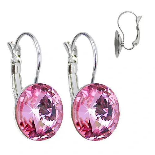 Elegantní visací naušnice s krystaly Swarovski